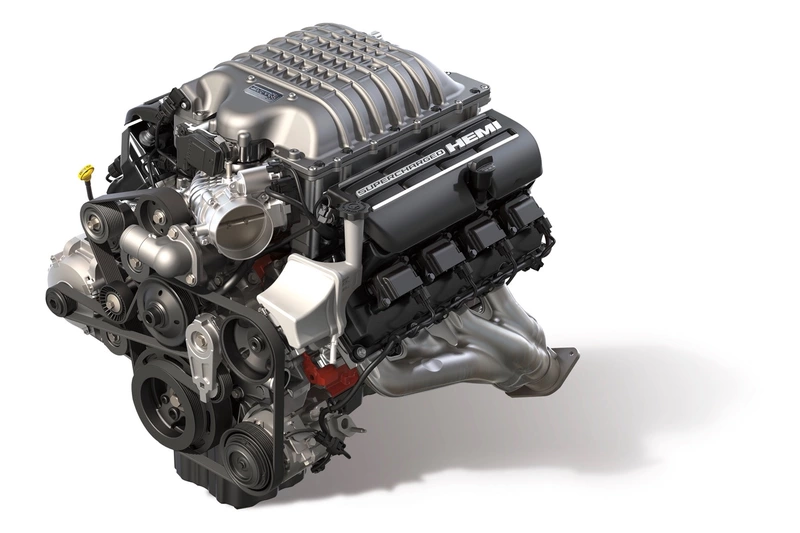 Claw into your car with the Hellcat Redeye's 807 horsepower Hellcat crate engine.