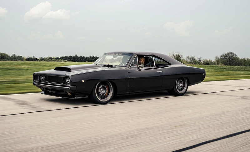 Speedcore built a 1968 Charger with Herefant Power for the Sterantis project manager.