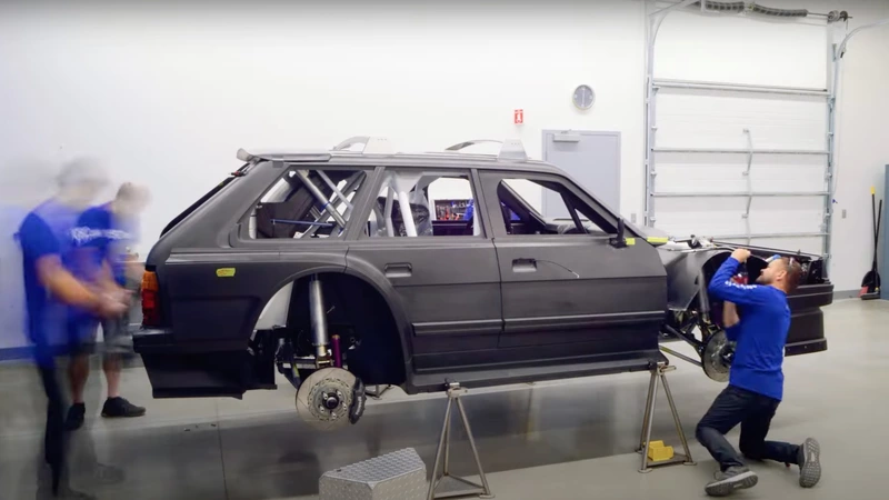 See how Travis Pastrana's 1983 Subaru GL wagon family huckster was built.